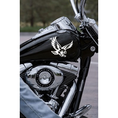 Kartal Oto Sticker - Güçlü Kartal Sticker - Araba Motor Sticker 15x14cm