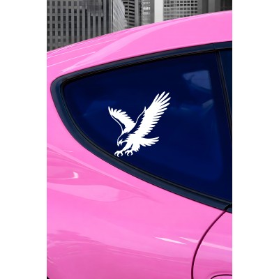 Agresif Kartal Oto Sticker Araç Sticker - Saldıran Kartal Çıkartma - Araba Motor Sticker 14x15cm