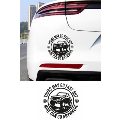 Off Road Oto Sticker 4x4 Araç Sticker - Arazi Aracı Sticker 15x14cm