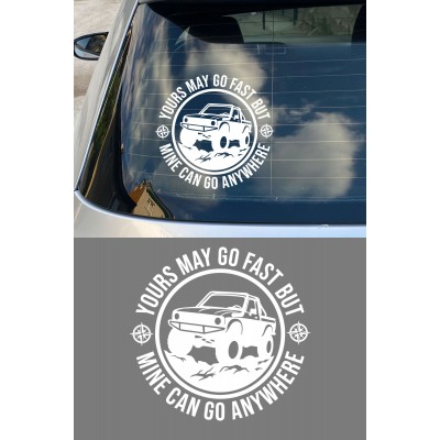 Off Road Oto Sticker 4x4 Araç Sticker - Arazi Aracı Sticker 15x14cm