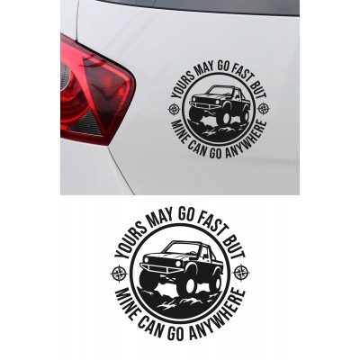Off Road Oto Sticker 4x4 Araç Sticker - Arazi Aracı Sticker 15x14cm
