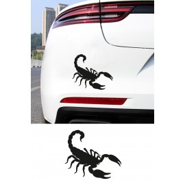 Akrep Oto Sticker - Agresif Tasarım Araç Sticker - Motor Sticker 15x13cm