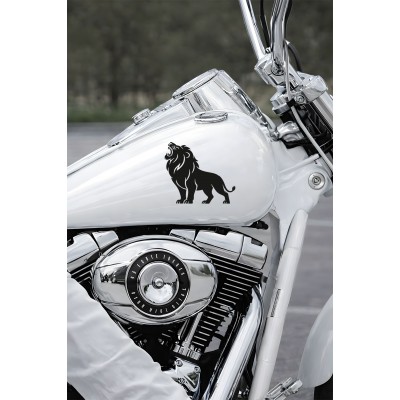 Kral Aslan Oto Sticker - Güçlü Aslan Figürlü Araç Sticker - Araba Aksesuar 15x13cm