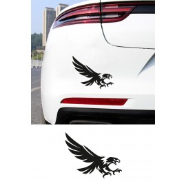 Yırtıcı Kartal Sticker Araç Cam Sticker - Kartal Oto Sticker 15x12cm