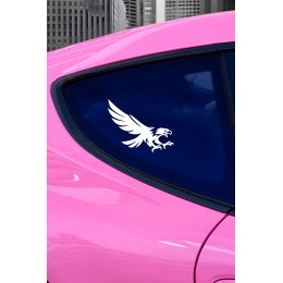 Yırtıcı Kartal Sticker Araç Cam Sticker - Kartal Oto Sticker 15x12cm