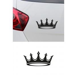 Kral Tacı Oto Sticker - Kraliyet Tacı Araç Sticker - Motor Sticker 15x8cm