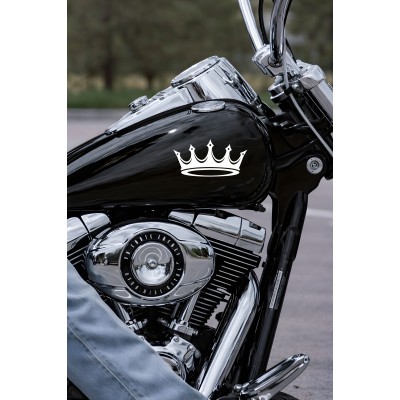 Kral Tacı Oto Sticker - Kraliyet Tacı Araç Sticker - Motor Sticker 15x8cm