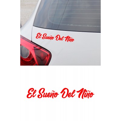 Bir Çocuğun Rüyası - El Sueno Del Nino Sticker - Motor, Araba, Kask Sticker 15x2cm