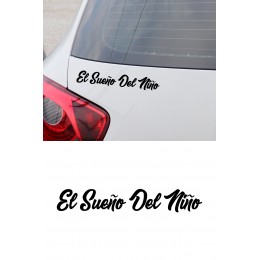 Bir Çocuğun Rüyası - El Sueno Del Nino Sticker - Motor, Araba, Kask Sticker 15x2cm