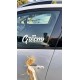 Bride Groom Araba Camı Sticker Seti - Gelin Damat Düğün Arabası Çıkartması - Düğün Arabası Stickerı 20cm