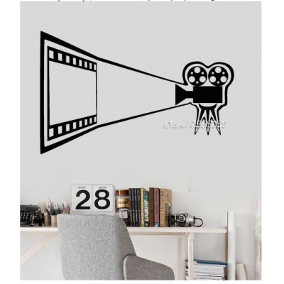 Sinema Film Makinesi Duvar Sticker