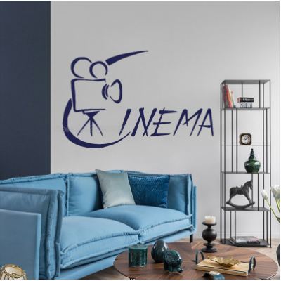 Karikatür Tarzı Sinema Duvar Sticker