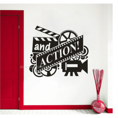 And Action Film ve Sinema Duvar Duvar Sticker