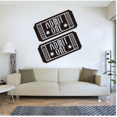 Sinema Film Tiyatro Bileti Duvar Sticker