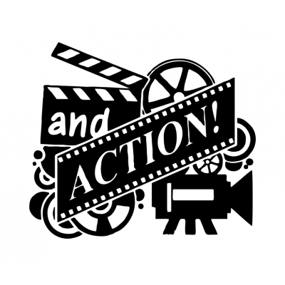 And Action Film ve Sinema Duvar Duvar Sticker