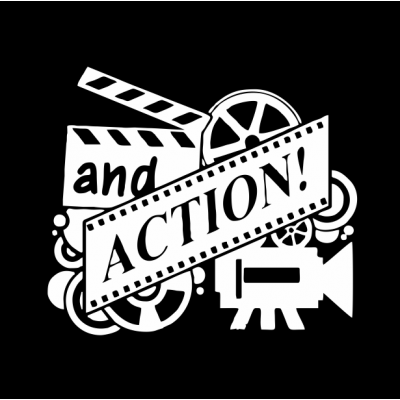 And Action Film ve Sinema Duvar Duvar Sticker
