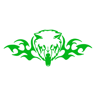 Kişiye Kamyona Özel Alev ve Kurt Sticker Yapıştırma