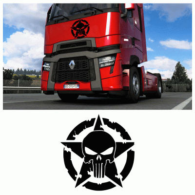 Kişiye Kamyona Özel Army Sticker Yapıştırma