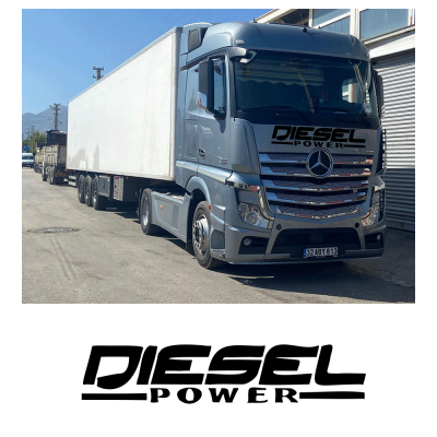 Kişiye Kamyona Özel Diesel Power Sticker Yapıştırma