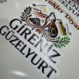 Kişiye Özel İsimli Sticker – Araba Camı & Laptop & Valiz İçin Özel Tasarım Etiket