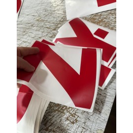 Kişiye Okula Özel İsteğe Özel Kesim Sticker