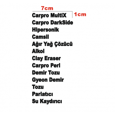 Kişiye Özel Etiket Sticker - Özel Yazılı Etiket - Organizer Şişe Etiket - Düzenleyici Sticker