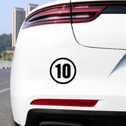 İstediğin Rakam Sticker – Araç, Kapı, Dolap Numarası Kişiye Özel Etiket