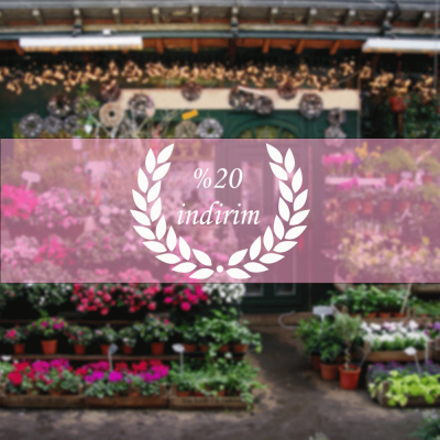  Kişiye Çiçekçilere İndirim Yazısı Sticker Yapıştırma