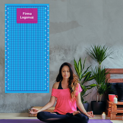 Firmaya Özel Yoga ve Plates Postür Tablosu Duvar Yapıştırma 200x100cm