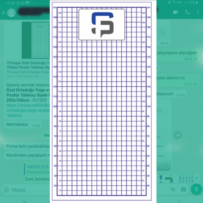 Firmaya Özel Ortadoğu  Ortopedik Merkezi,Postür Analiz Tablosu Sticker Yapıştırma  200x100cm