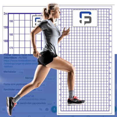 Firmaya Özel Ortadoğu  Ortopedik Merkezi,Postür Analiz Tablosu Sticker Yapıştırma  200x100cm