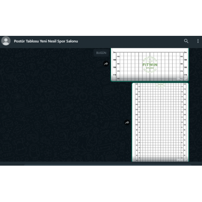 Firmaya Özel Ortadoğu  Ortopedik Merkezi,Postür Analiz Tablosu Sticker Yapıştırma  200x100cm