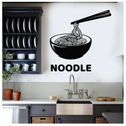 Noodle a Bowl & Chopsticks  Duvar Stickerı