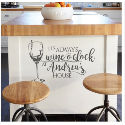 It's Always Wine O'clock  Duvar Stickerı