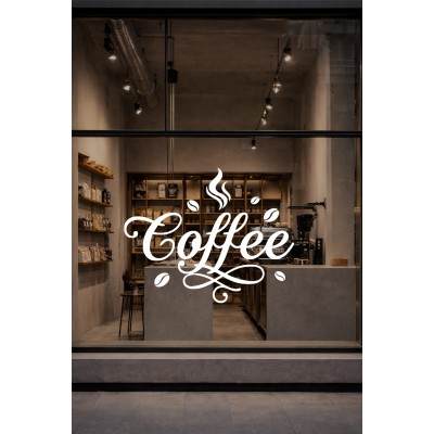 Coffee Kafe Vinil Cam Sticker – El Yazısı Kahve Yazılı Sticker – Kafe Vitrin & Duvar Çıkartması Coffee Kafe Vinil Cam Sticker – El Yazısı Kahve Yazılı Sticker – Kafe Vitrin & Duvar Çıkartması