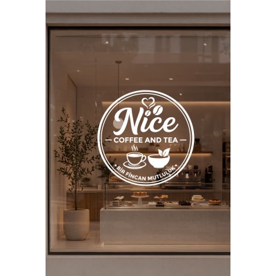 Kişiye Özel Kafe Logo Sticker - Kafe Dekorasyonu - İşletme Logosu Sticker - Kafe Vitrin & Duvar Çıkartması Kişiye Özel Kafe Logo Sticker - Kafe Dekorasyonu - İşletme Logosu Sticker - Kafe Vitrin & Duvar Çıkartması