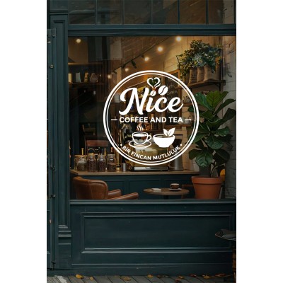 Kişiye Özel Kafe Logo Sticker - Kafe Dekorasyonu - İşletme Logosu Sticker - Kafe Vitrin & Duvar Çıkartması Kişiye Özel Kafe Logo Sticker - Kafe Dekorasyonu - İşletme Logosu Sticker - Kafe Vitrin & Duvar Çıkartması