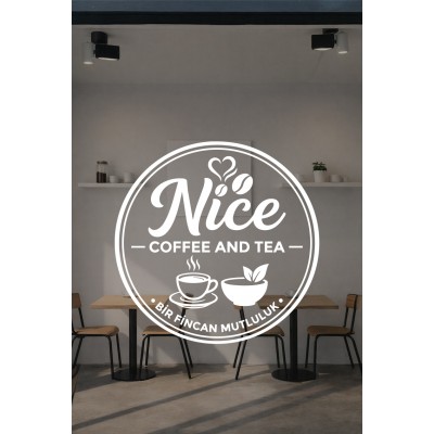 Kişiye Özel Kafe Logo Sticker - Kafe Dekorasyonu - İşletme Logosu Sticker - Kafe Vitrin & Duvar Çıkartması Kişiye Özel Kafe Logo Sticker - Kafe Dekorasyonu - İşletme Logosu Sticker - Kafe Vitrin & Duvar Çıkartması