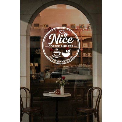 Kişiye Özel Kafe Logo Sticker - Kafe Dekorasyonu - İşletme Logosu Sticker - Kafe Vitrin & Duvar Çıkartması Kişiye Özel Kafe Logo Sticker - Kafe Dekorasyonu - İşletme Logosu Sticker - Kafe Vitrin & Duvar Çıkartması
