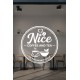 Kişiye Özel Kafe Logo Sticker - Kafe Dekorasyonu - İşletme Logosu Sticker - Kafe Vitrin & Duvar Çıkartması