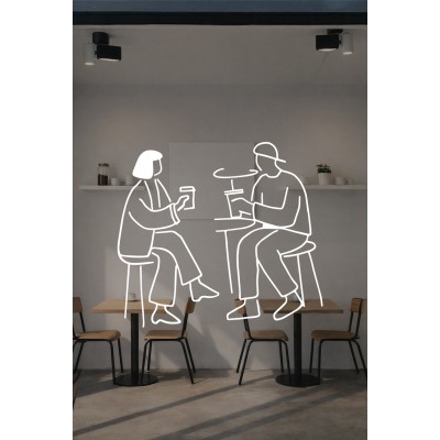 Kafede Oturan Çift Vitrin Sticker – Kafe Vitrin & Duvar Çıkartması – Kafe Vitrin Dekorasyonu Kafede Oturan Çift Vitrin Sticker – Kafe Vitrin & Duvar Çıkartması – Kafe Vitrin Dekorasyonu