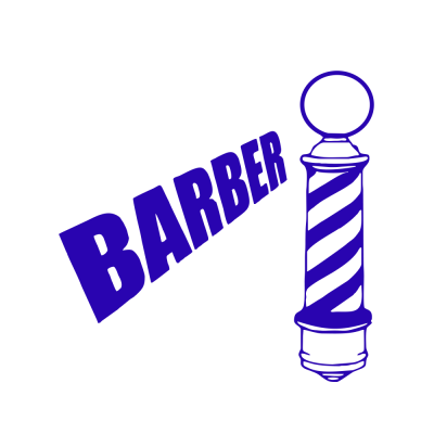 Kişiye Berberlere Özel Barber Vinily Sticker Yapıştırma