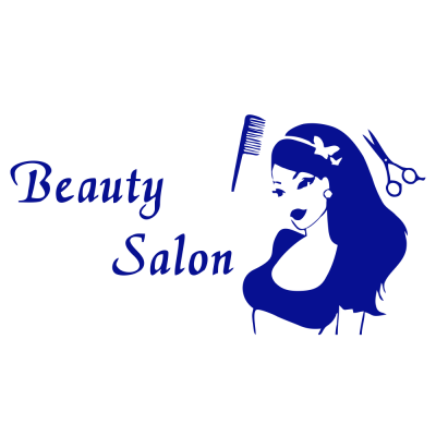  Kişiye Berberlere Özel Beauty Salon Kadın Silüeti Sticker Yapıştırma