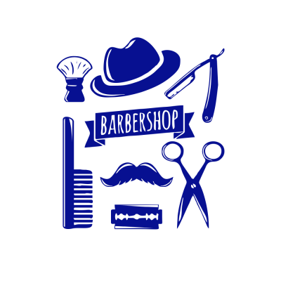 Kişiye Berberlere Özel Berber Araçları Sticker Yapıştırma