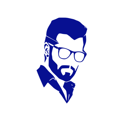 Kişiye Berberlere Özel Erkek Silüeti Sticker Yapıştırma