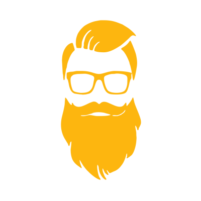 Kişiye Berberlere Özel Sakallı Adam Sticker Yapıştırma