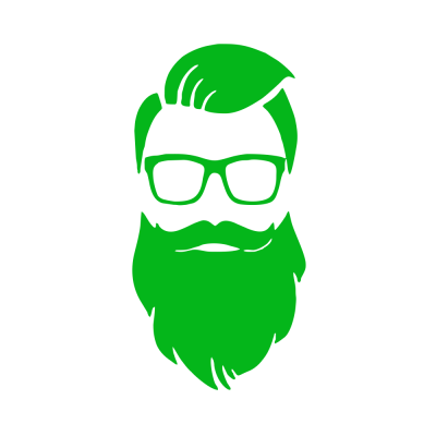 Kişiye Berberlere Özel Sakallı Adam Sticker Yapıştırma