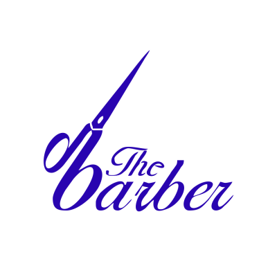 Kişiye Berberlere Özel The Barber Yazısı Sticker Yapıştırma
