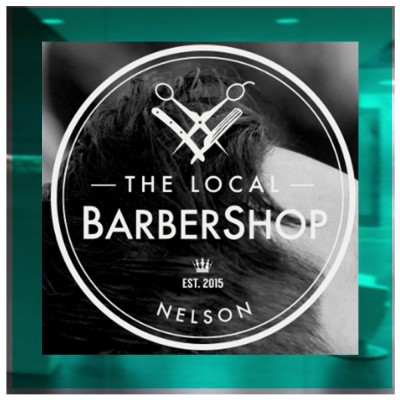 Kişiye Berberlere Kuaförlere Özel The Local Berber Shop Dükkanı Yazısı Sticker Yapıştırma