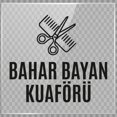 Kişiye Berberlere Kuaförlere Özel Bahar Bayan Kuaförü Yazısı Sticker Yapıştırma
